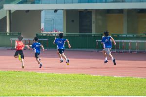 children running