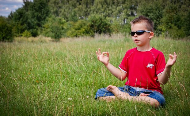 boy meditating